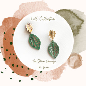 The Stevie Earrings in Green