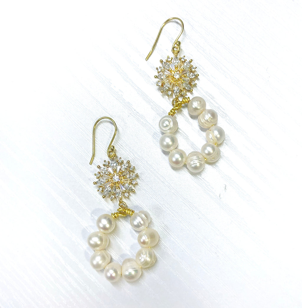 The Audrey Pearl Earrings by Sheena Solis