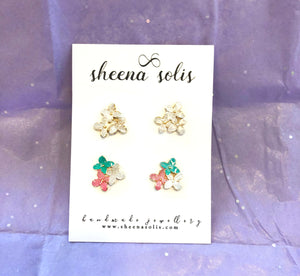 The New Fiona Dainty Floral Studs by Sheena Solis