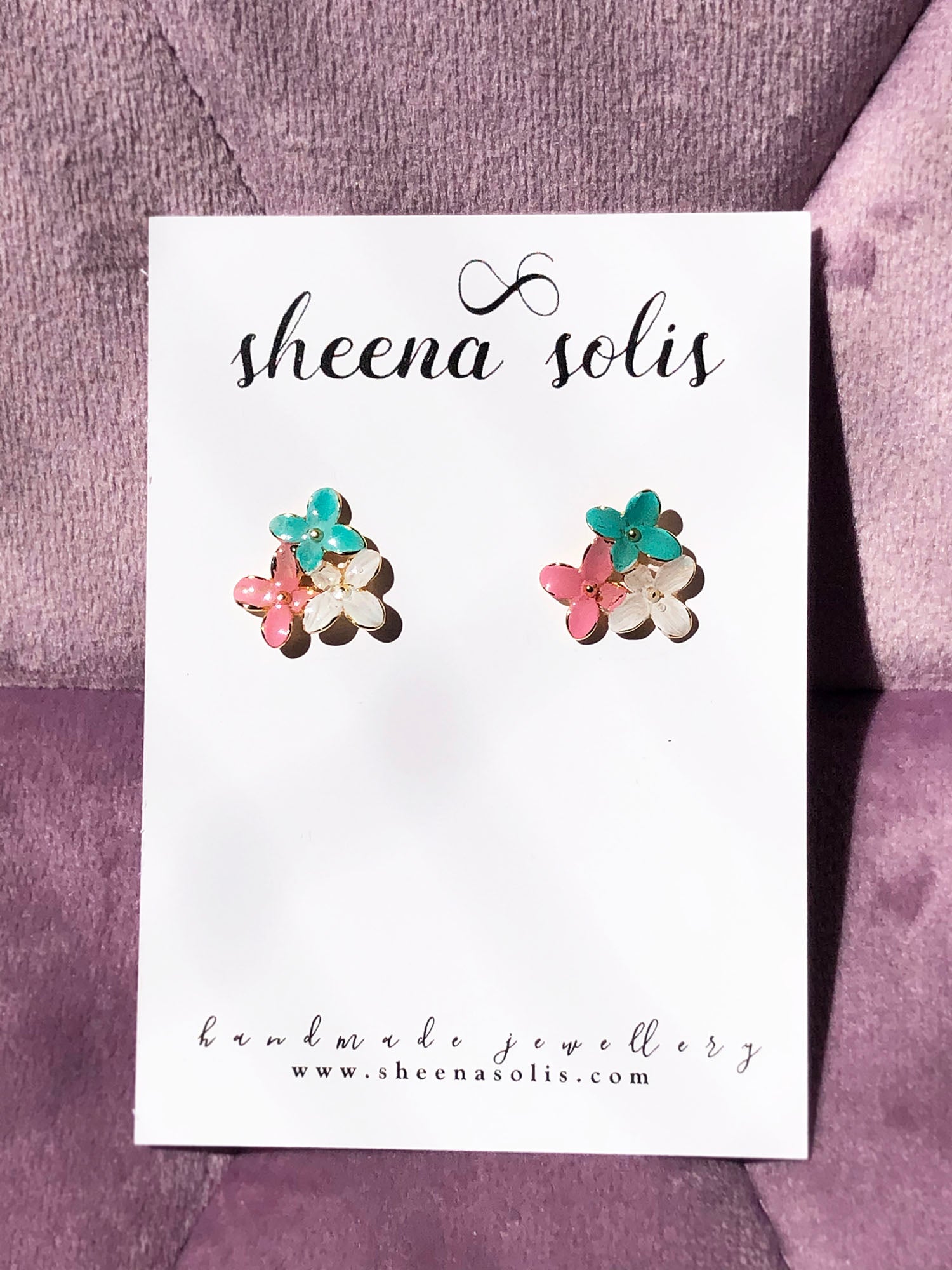 The New Fiona Dainty Floral Studs by Sheena Solis
